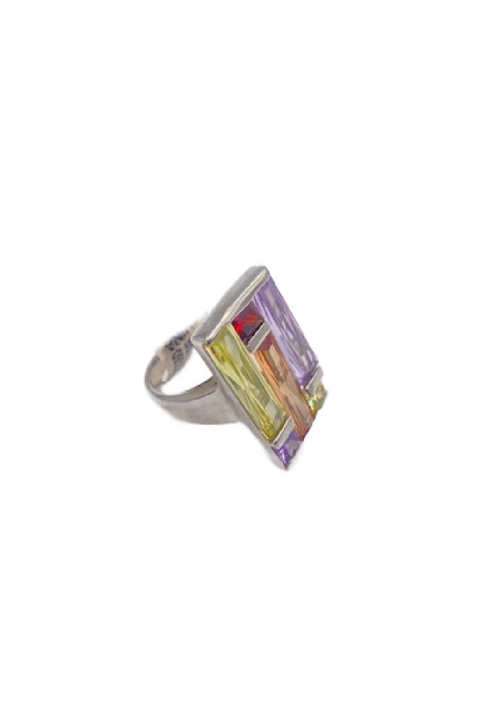 Multi Emerald Cut Ring