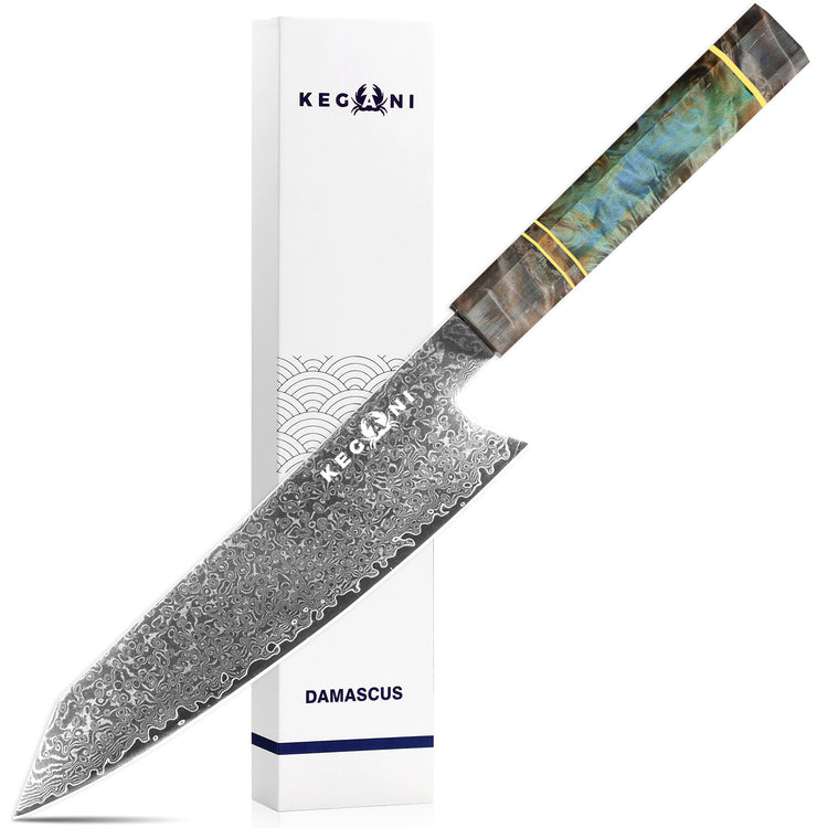 a knife with a handle