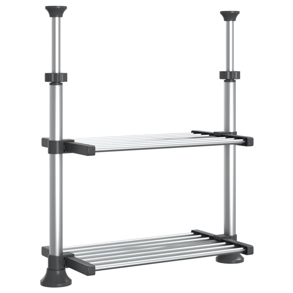 Kitchen Shelf 19.7"x9.8"x(19.7"-27.6") Aluminum