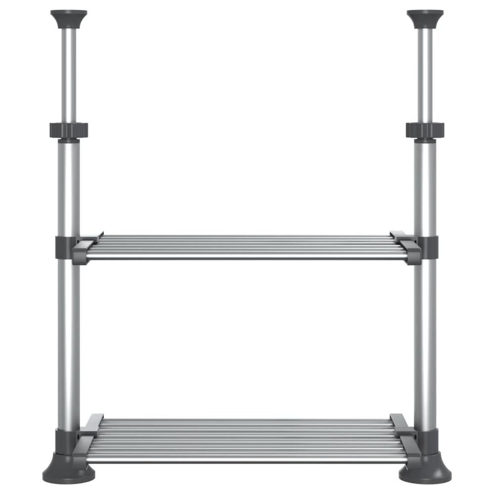 Kitchen Shelf 19.7"x9.8"x(19.7"-27.6") Aluminum