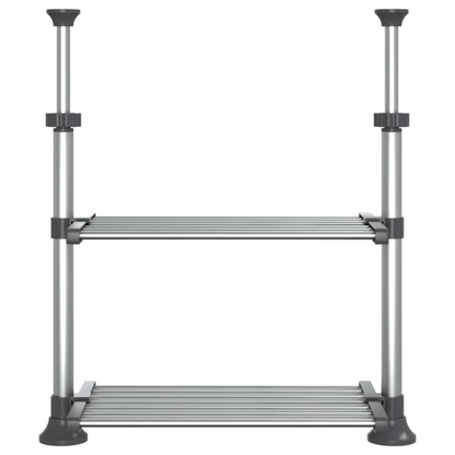 Kitchen Shelf 19.7"x9.8"x(19.7"-27.6") Aluminum