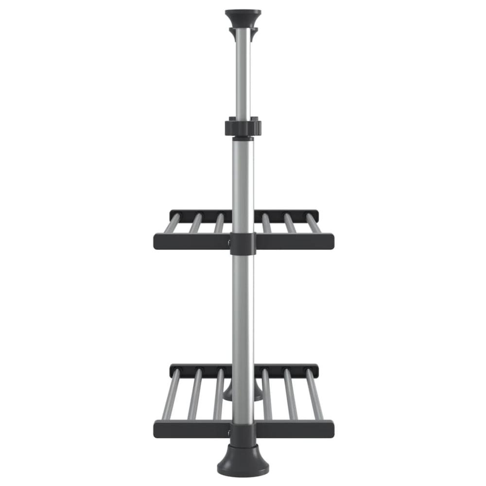 Kitchen Shelf 19.7"x9.8"x(19.7"-27.6") Aluminum