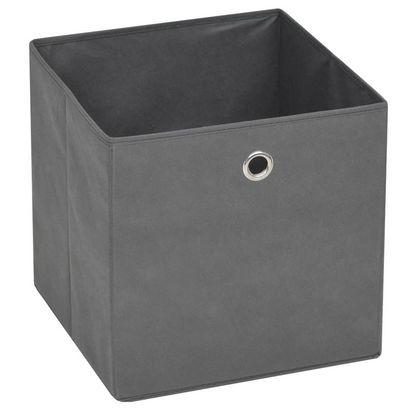 Storage Boxes 4 pcs Non-woven Fabric 12.6"x12.6"x12.6" Gray