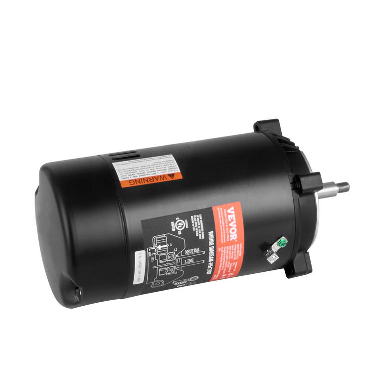 a black cylinder with a red label