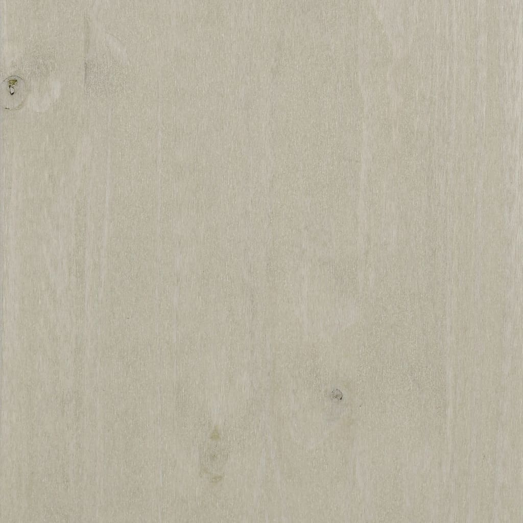 vidaXL Wardrobe HAMAR White 39"x17.7"x53.9" Solid Wood Pine