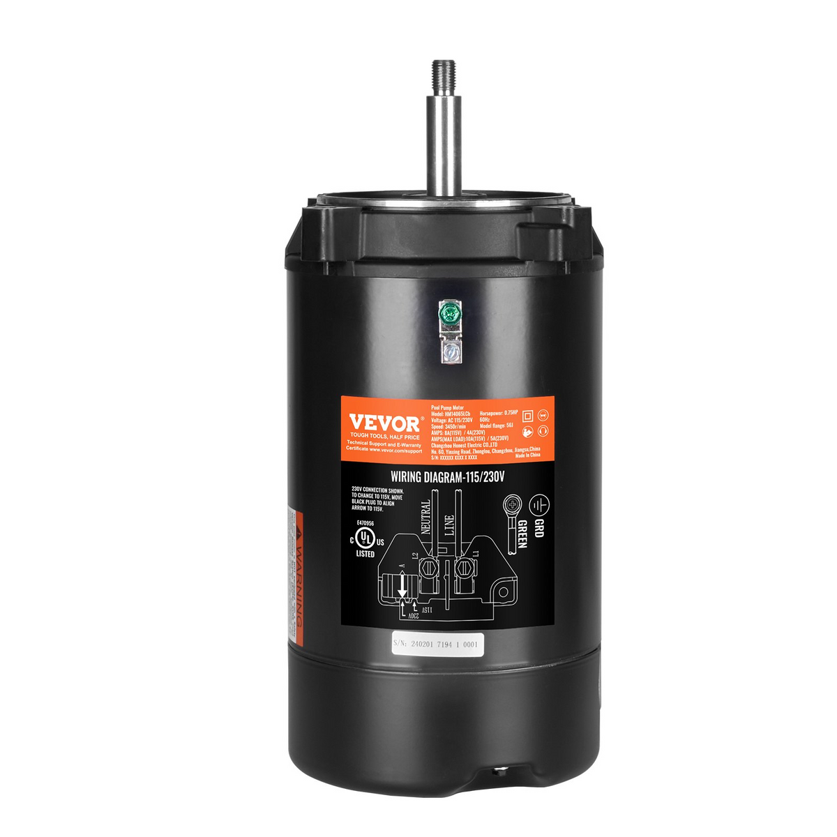 a black cylinder with a silver metal rod
