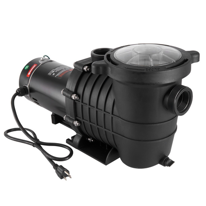 VEVOR Above Ground Pool Pump, 1.5 HP, 100 GPM Single Speed Swimming Pool Pump, 110V/240V 3450 RPM 50.9 ft Max Head Pool Pump with Filter Basket, for Above Ground Pools Hot Tubs Spas,Tested to UL Standards