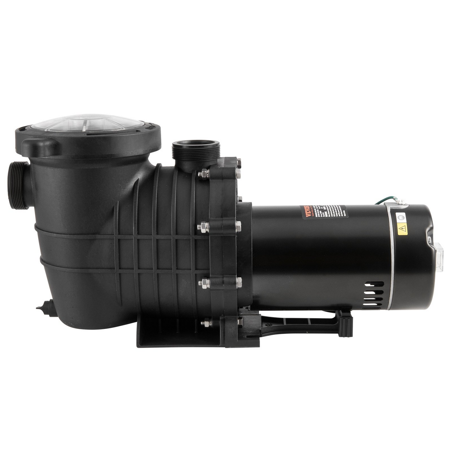VEVOR Above Ground Pool Pump, 1.5 HP, 100 GPM Single Speed Swimming Pool Pump, 110V/240V 3450 RPM 50.9 ft Max Head Pool Pump with Filter Basket, for Above Ground Pools Hot Tubs Spas,Tested to UL Standards