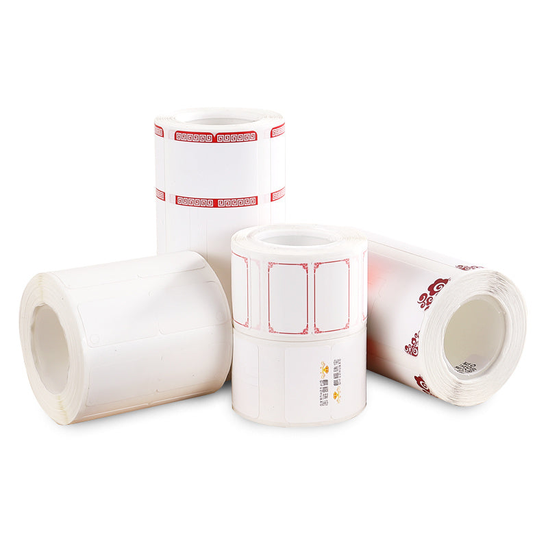 a group of rolls of labels