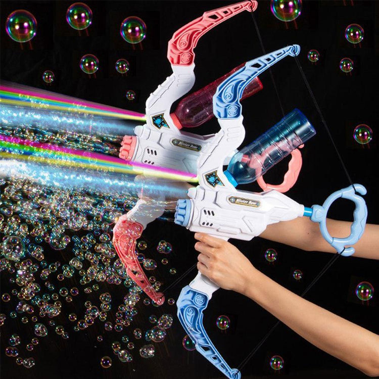 a person holding a toy gun with a water bottle and a water bottle
