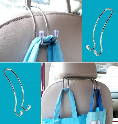 Stainless steel double head multi-function hook seat back hook security net balcony hanging pot wall hanging flower pot hook