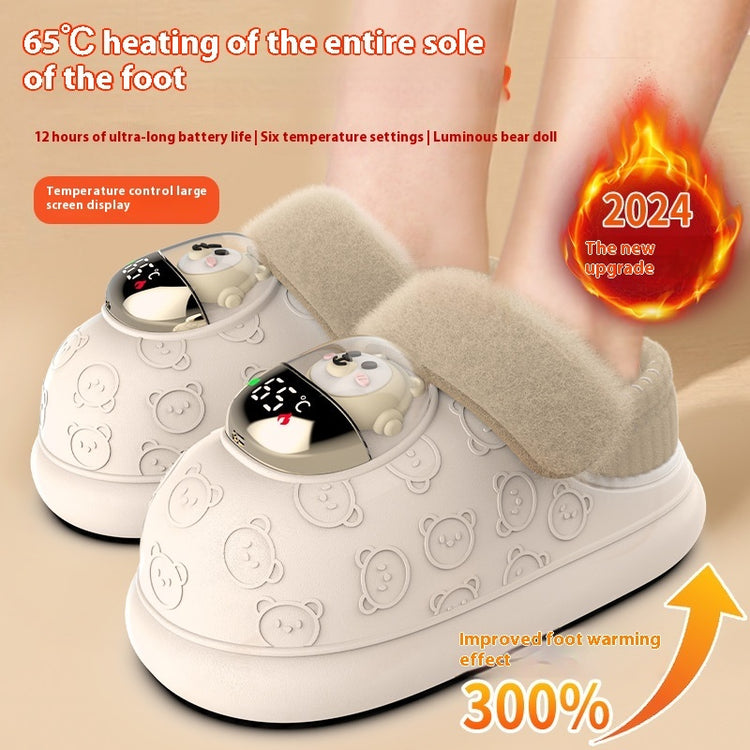 a pair of feet with a heater on them