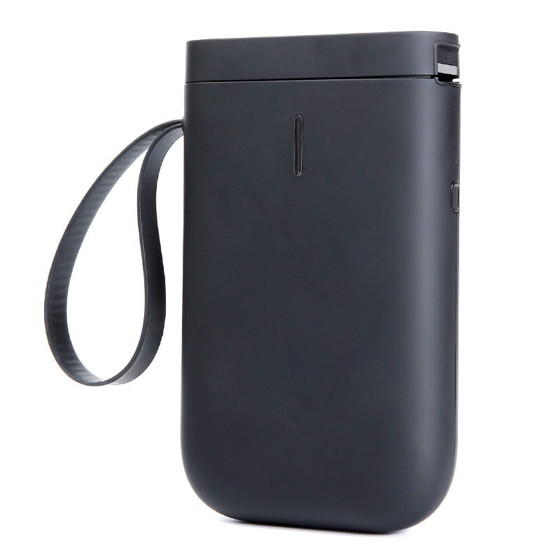 a black rectangular device with a strap