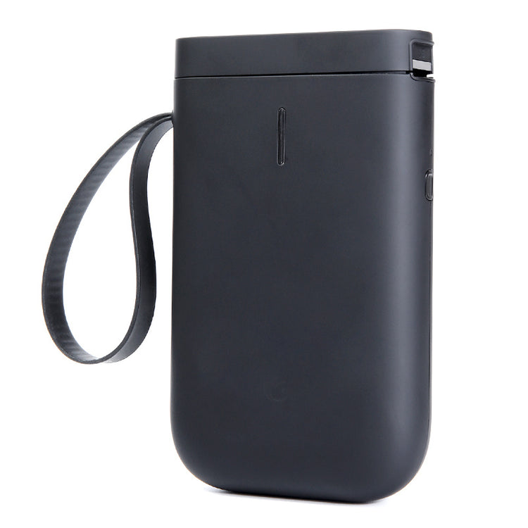a black rectangular device with a strap