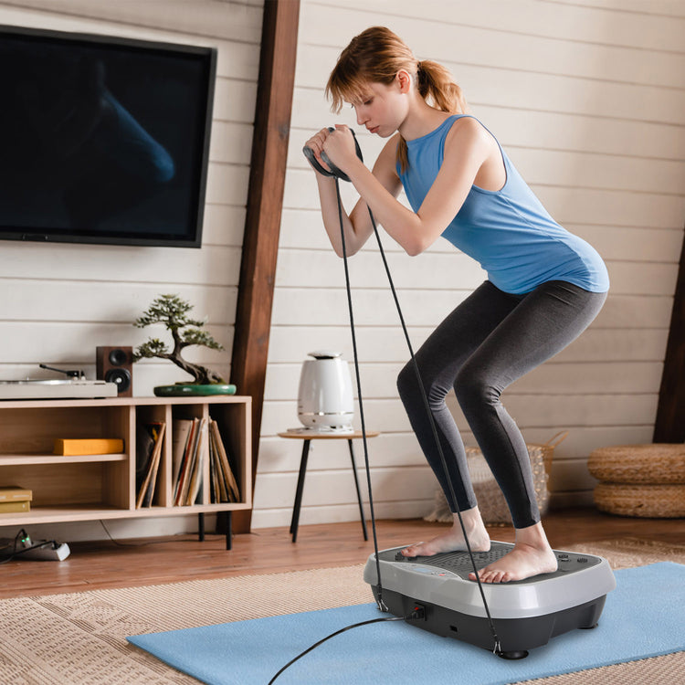 a woman on a exercise machine
