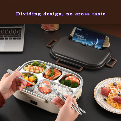 Home Plug-in Self-heating Compartment Lunch Box