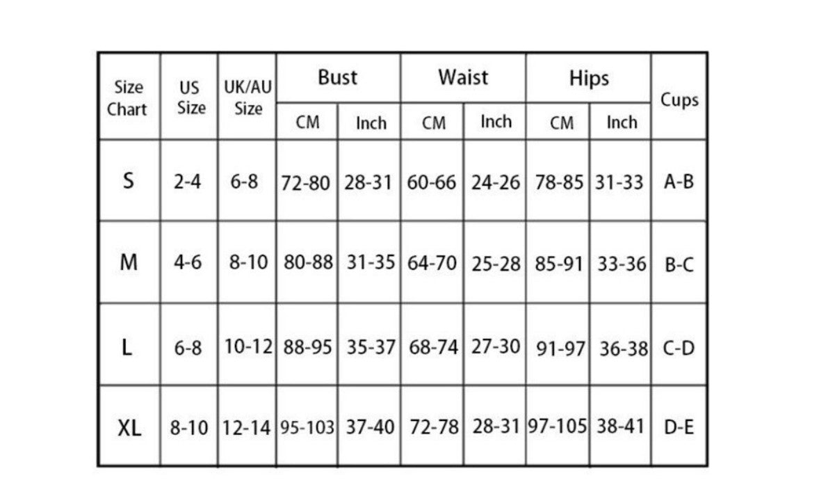 a white rectangular table with black text