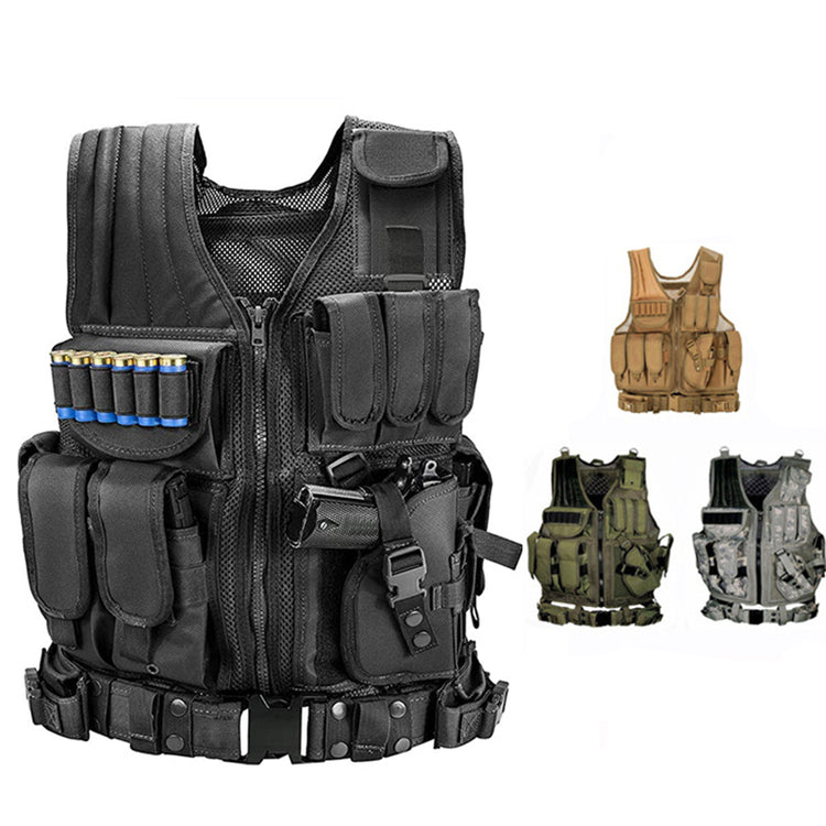 a vest with multiple pockets
