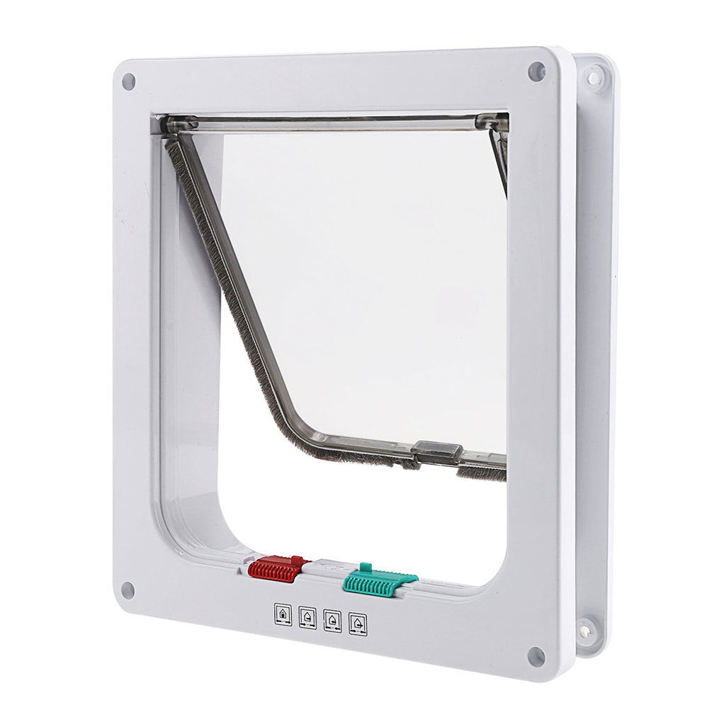 a white rectangular object with a clear window