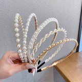 Slim Faux-Pearl Headband