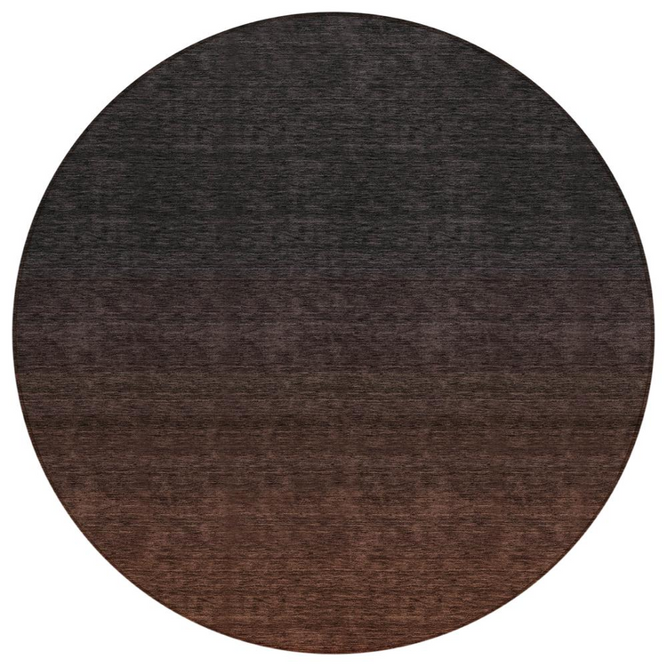 a circular object with a black and brown gradient