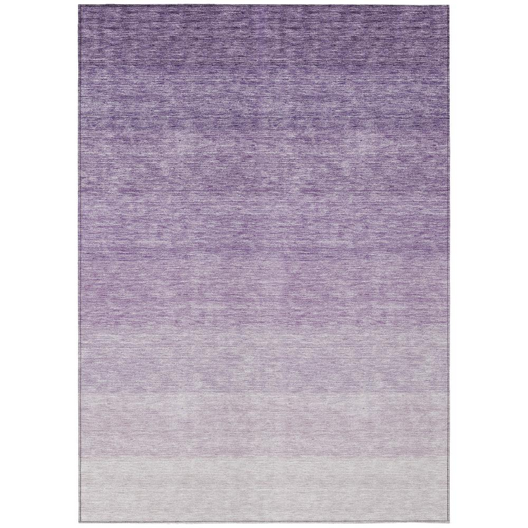 a purple and white rug