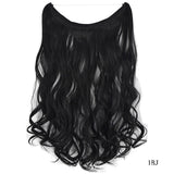 22-Inch Clipless Wire Hair Extensions, Straight Synthetic Hair