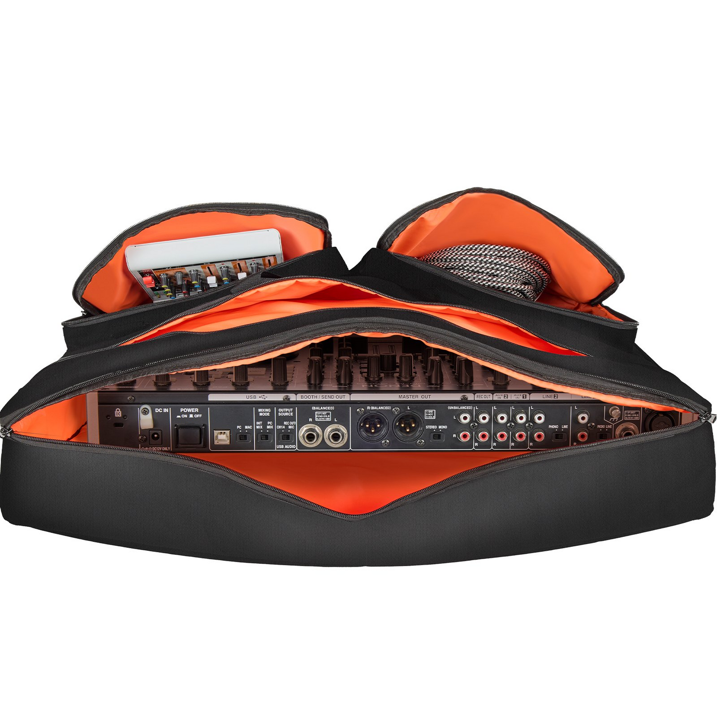 VEVOR Padded DJ Mixer Gig Bag, 1200D Oxford Fabric, DJ Gear Carry Bag with a Storage Pocket 4.92 ft Removable Shoulder Strap 0.39 in Padding, 32.6 x 8.6 x 20.4 in Storage Case Fits for DJ Controller