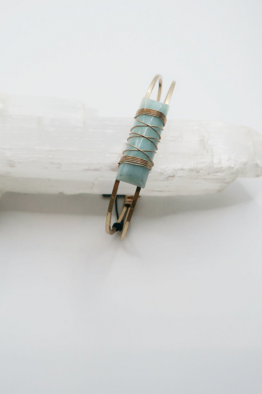 Aqua Stone Cuff