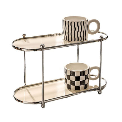 Ins Cream Style Desktop Storage Rack Multi-layer Light Luxury Home Bathroom Storage Rack Punch-free Storage