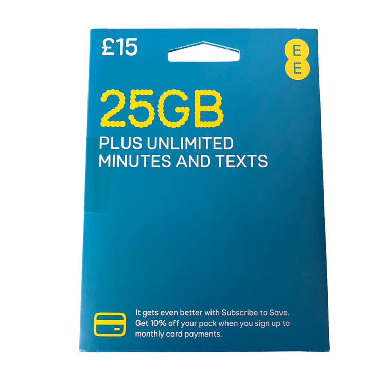 a blue card with yellow text