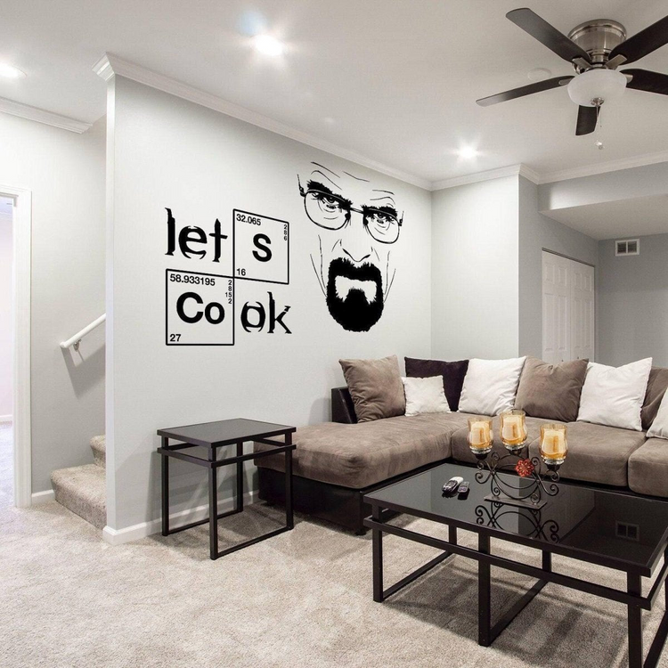 a living room with a couch and a coffee table