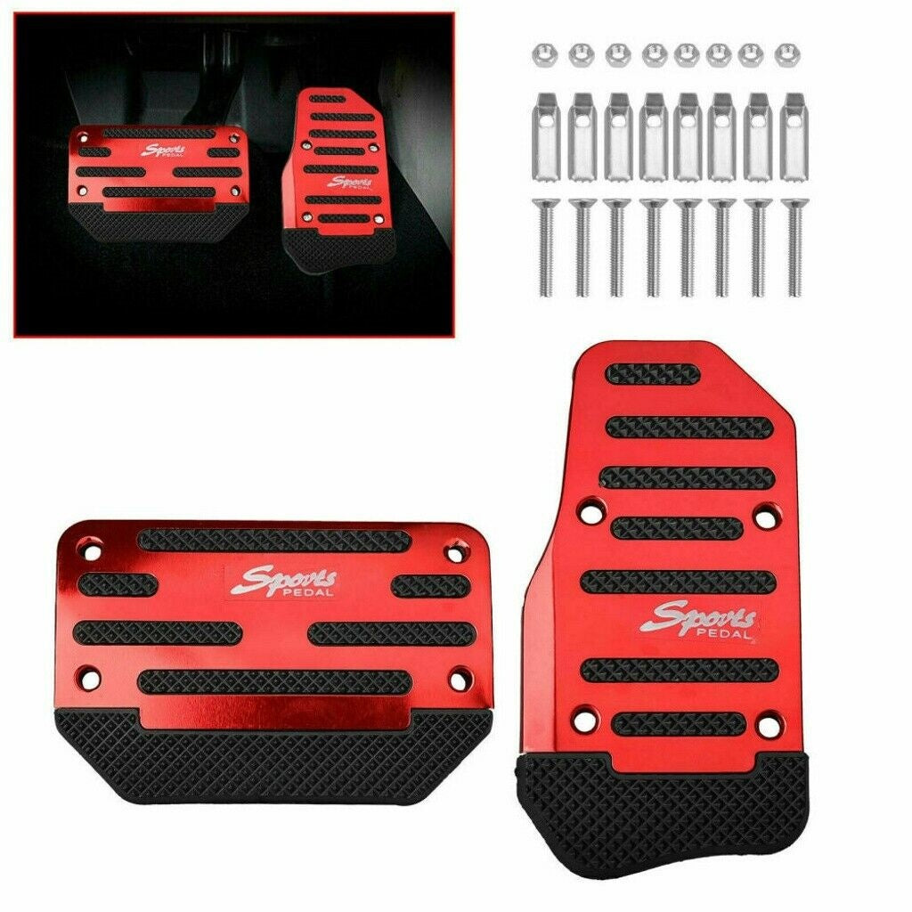 a red pedals and screws