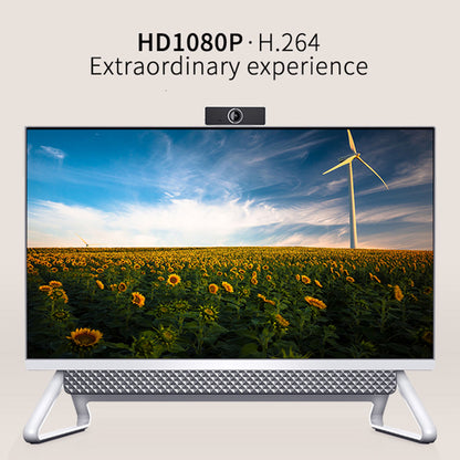 1Pc FHD 1080P Webcam USB PC Computer Webcam Auto Focus With Microphone 60-Degree Widescreen Desktop Laptop Webcam Live Streaming Webcam With Rotatable Clip For Live Broadcast Video Calling Conferencin