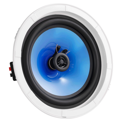 VEVOR 2 PCs 8 Inch in Ceiling Speakers, 50-Watts, Flush Mount Ceiling & in-Wall Speakers System with 8ΩImpedance 89dB Sensitivity, for Home Kitchen Living Room Bedroom or Covered Outdoor Porches