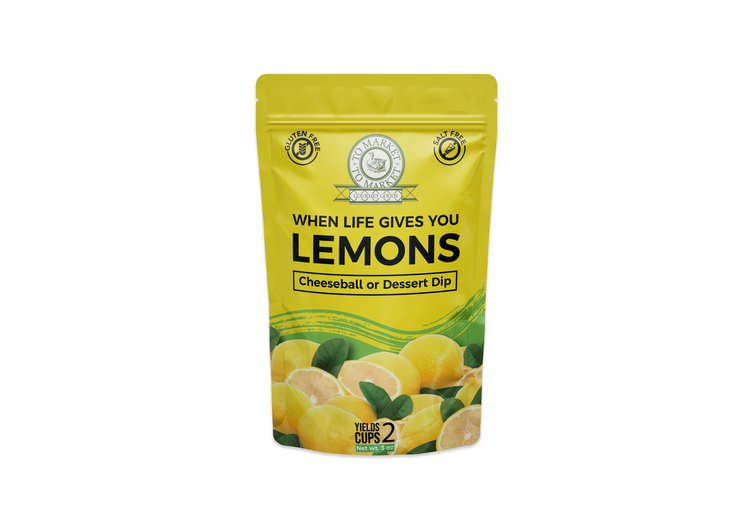 a yellow bag with a picture of lemons