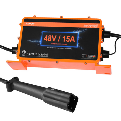 VEVOR 48 Volt 15 AMP Golf Cart Smart Battery Charger for Yamaha G29 Plug IP67