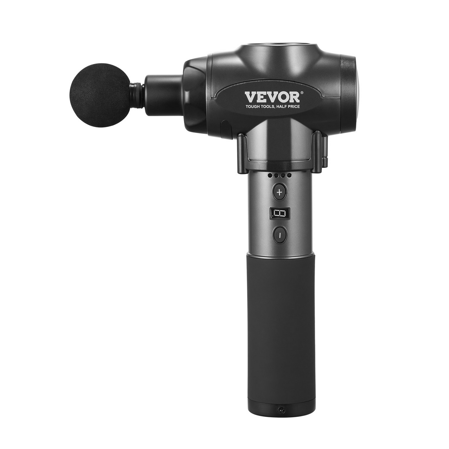 VEVOR Massage Gun Deep Tissue with 9 Speed Levels & 6 Massage Heads, 24V 2500mAh Batteries, Percussion Muscle Massager for Athletes, Handheld Electric Massage Gun for Pain Relief, Muscle Relaxation