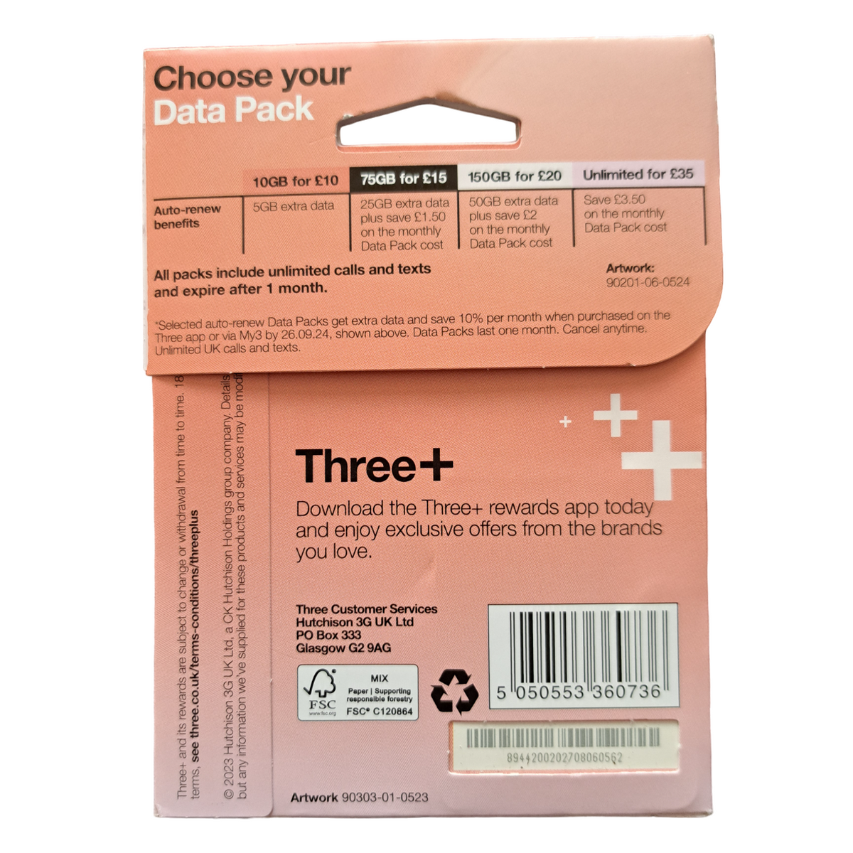 a package of data packages