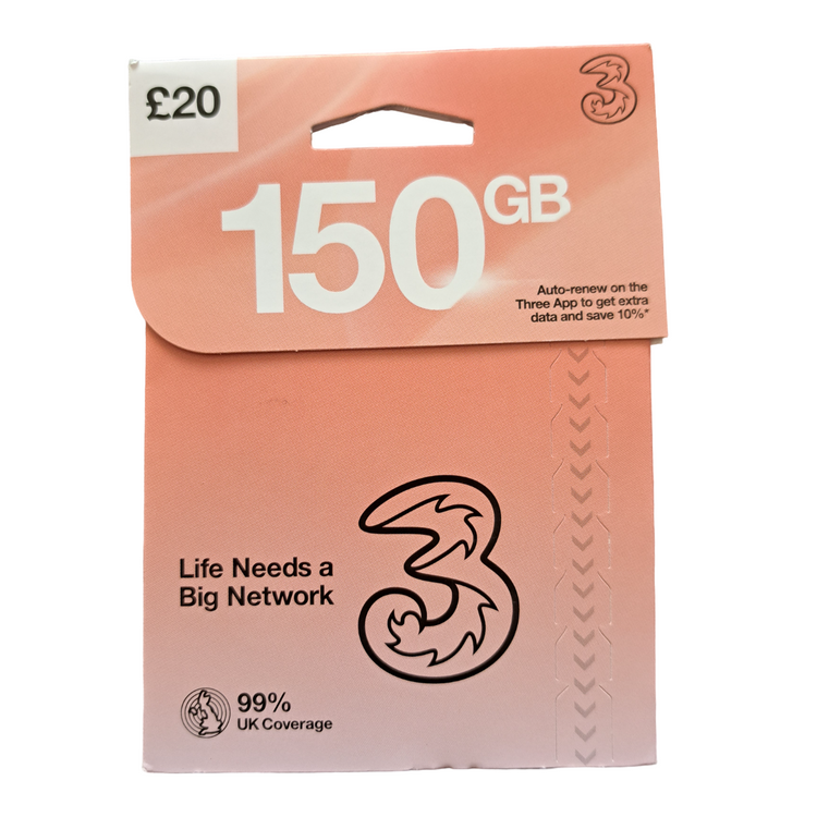a pink package with black text and numbers