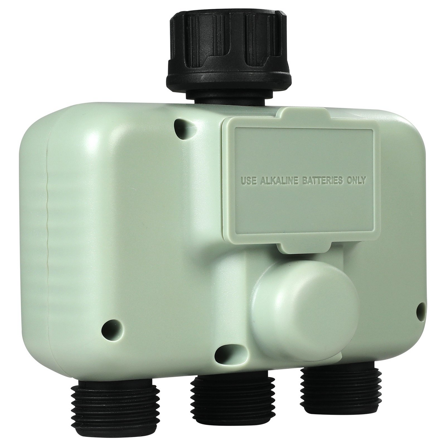 VEVOR Water Timer, 3 Outlets, Hose Watering Sprinkler Timer, with 3 Independent Watering Zone LCD Display Rain Delay Mode Manual Mode 360° Brass Inlet Metal Filter, IPX6 Waterproof for Yard Watering