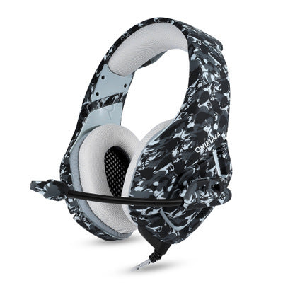 a black and white headphones