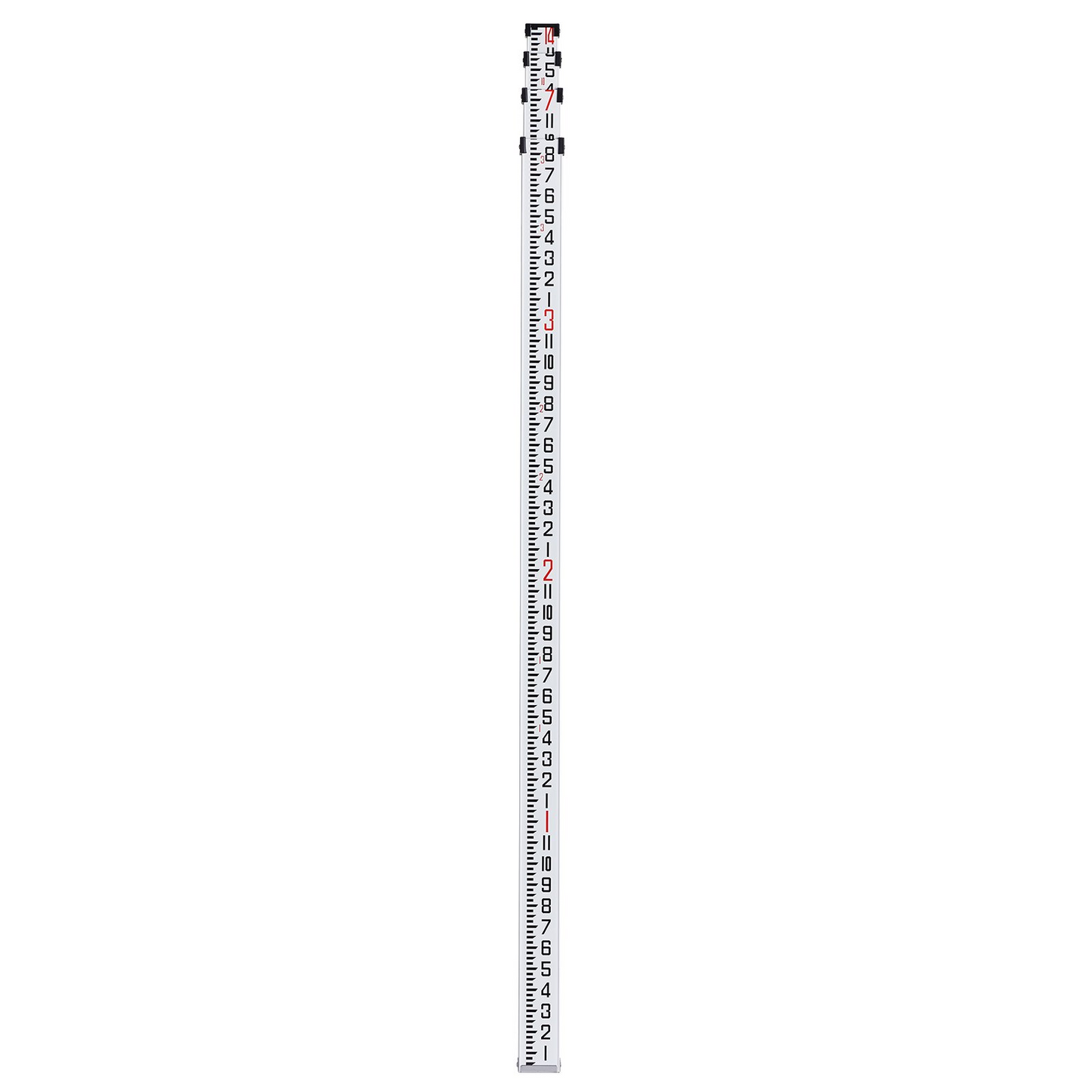 VEVOR Measuring Rod 14-Feet/8ths 4 Sections Telescopic Grade Rod 1/8in w/ Bag