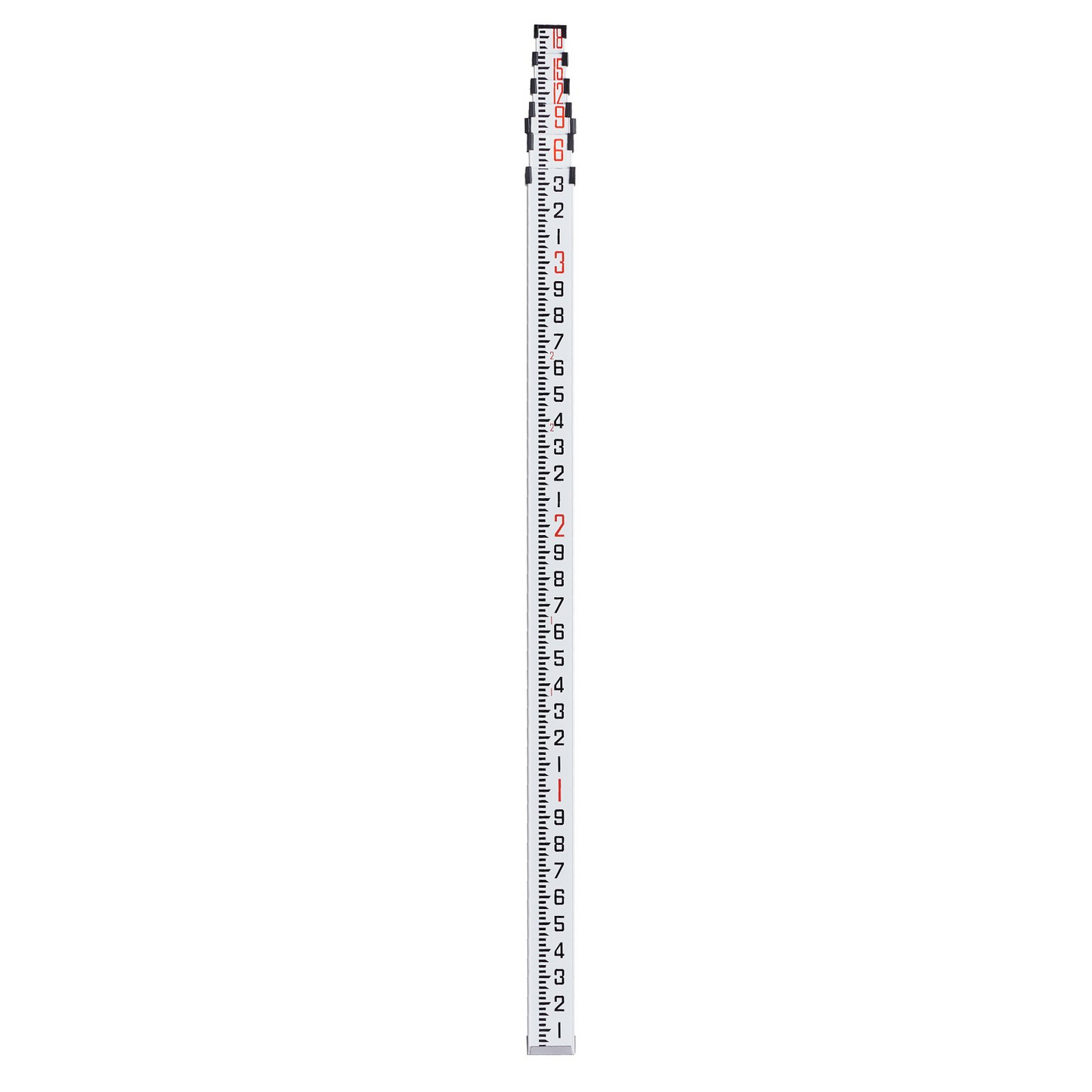 VEVOR Measuring Rod 18-Feet/10ths 6 Sections Telescopic Grade Rod 1/10ft w/ Bag