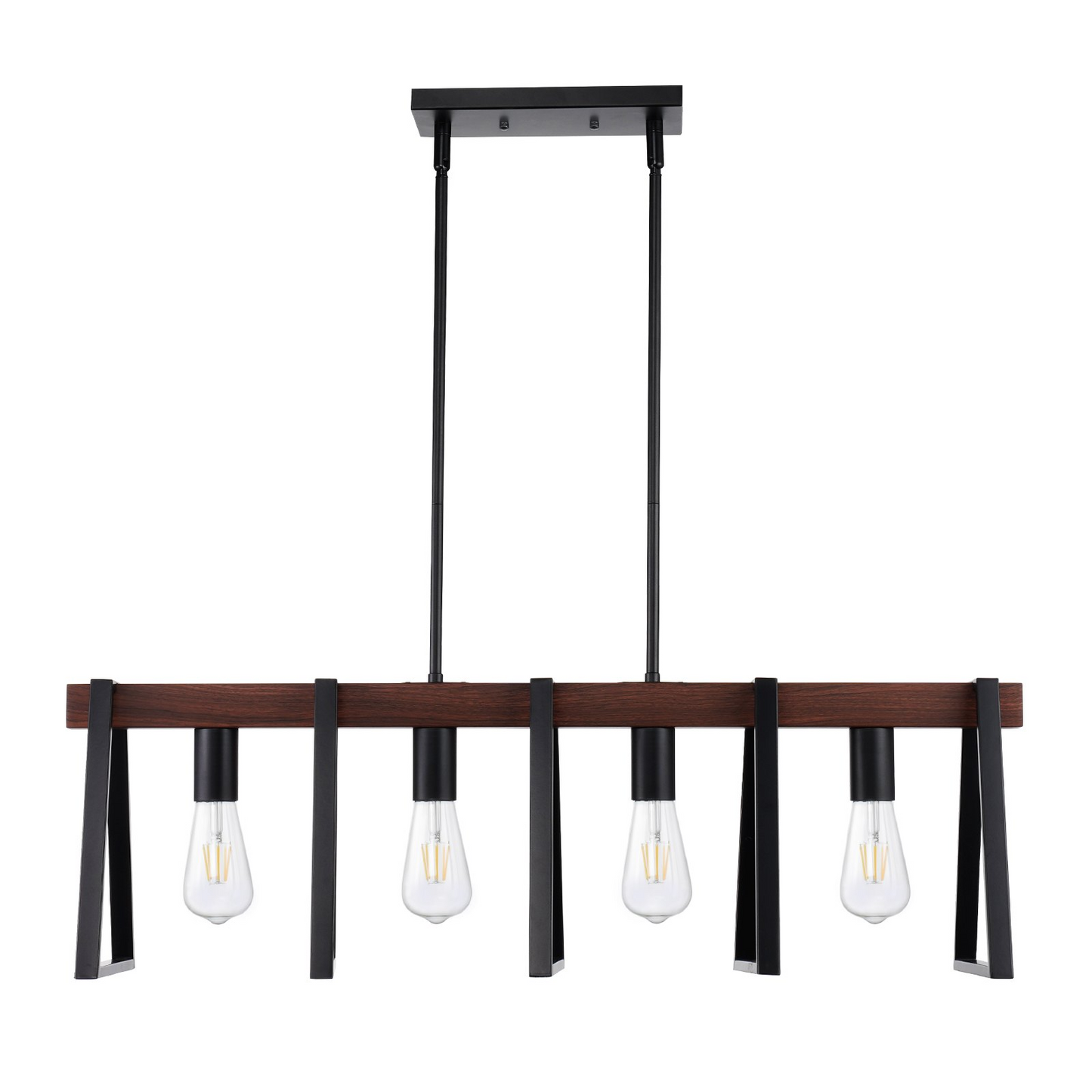 VEVOR 4-Light Kitchen Island Pendant Lights 60W Adjustable Dining Room Light E26