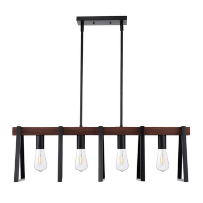 VEVOR 4-Light Kitchen Island Pendant Lights 60W Adjustable Dining Room Light E26
