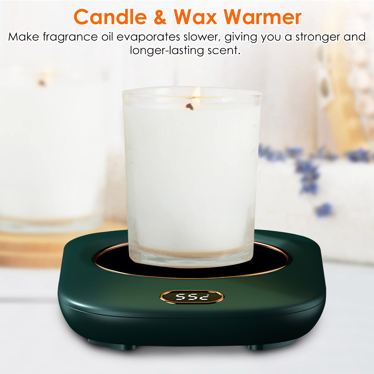 3 Color Options -- 1Pc Electric Coffee Mug Warmer For Desk Auto Shut Off USB Tea Milk Beverage Cup Heater Heating Plate For Office Home 3 Temperature Setting