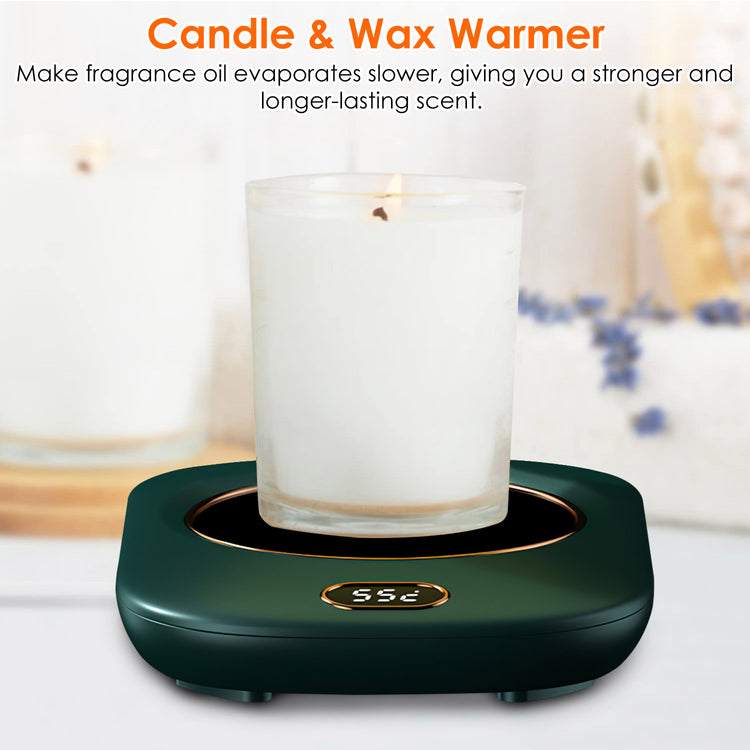 a candle on a scale