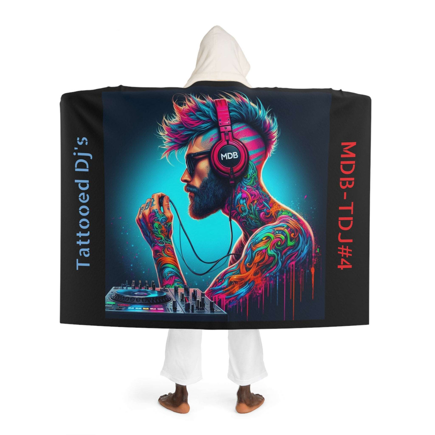 MDBTDJ#4 Hooded Sherpa Fleece Blanket Tattooed Dj's Limited Edition