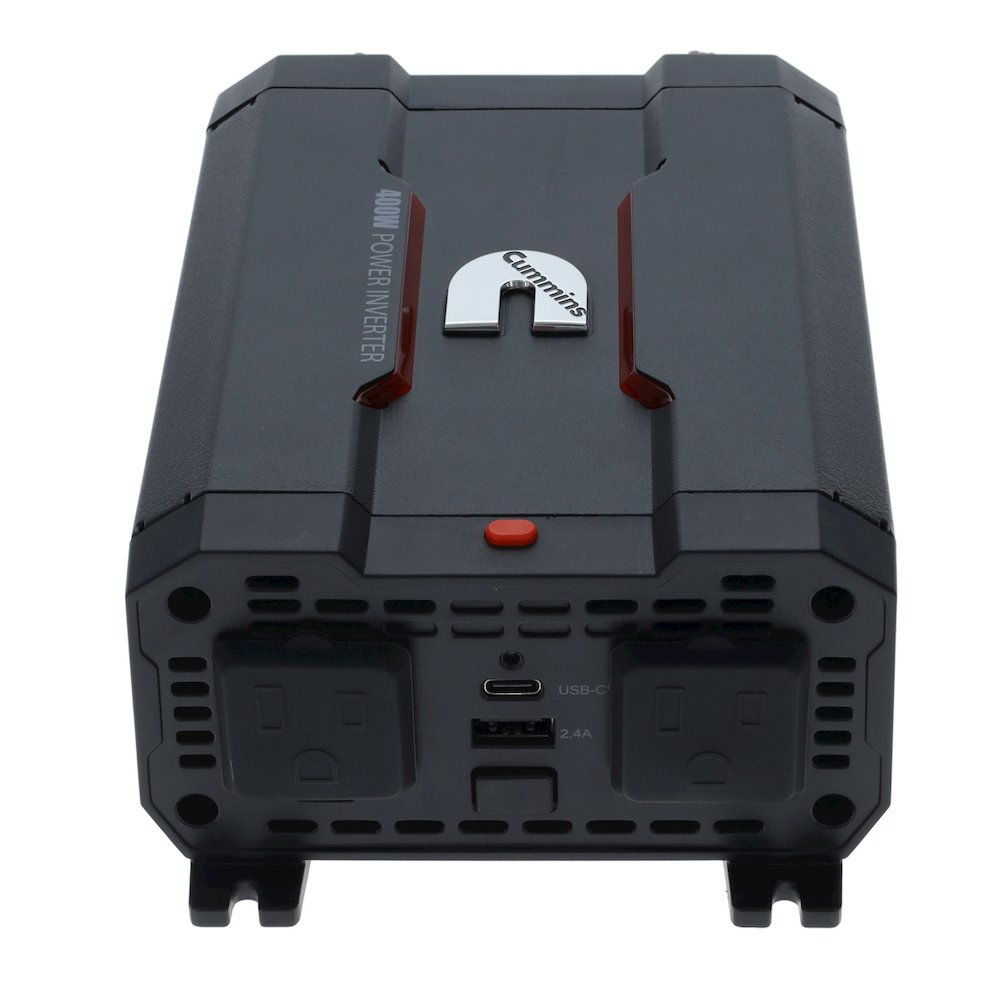 Cummins 400 Watt Car Power Inverter DC 12V to 110V AC Converter Full Kit CMN400